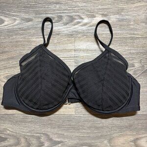 Xhilaration Medium Chevron Bikini Top Sheer Lined Lightly Padded Stripe